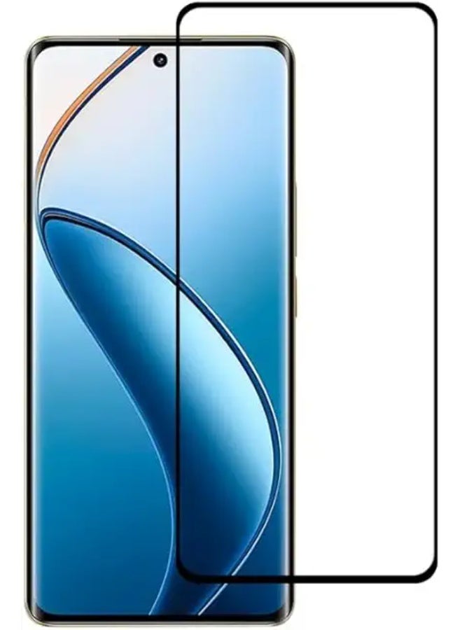 Screen Protector For Realme  12 Pro Plus , 5D Tempered Glass Protector 9H Hardness, Bubble Free, HD Clear Realme 12 Pro Plus Screen Protector